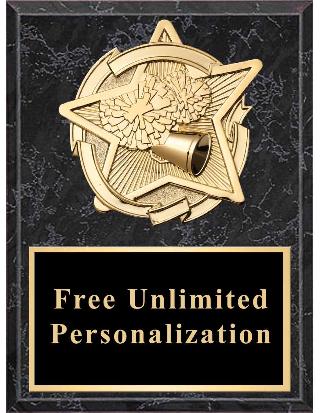Gold Star Cheer Standout Plaque - Image 4