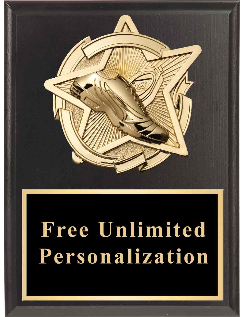 Gold Star Track Standout Plaque - Image 5