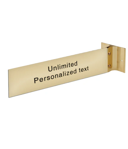 Gold Wall Bracket With Name Plate - Image 2