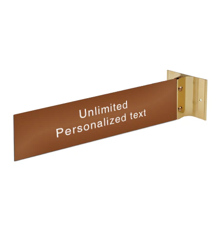 Gold Wall Bracket With Name Plate - Image 3