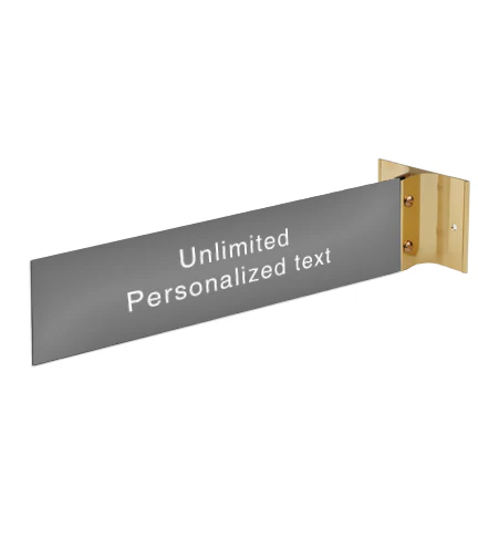 Gold Wall Bracket With Name Plate - Image 6