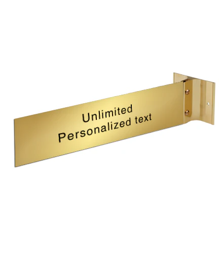 Gold Wall Bracket With Name Plate - Image 8