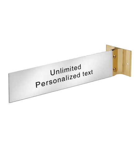 Gold Wall Bracket With Name Plate - Image 9