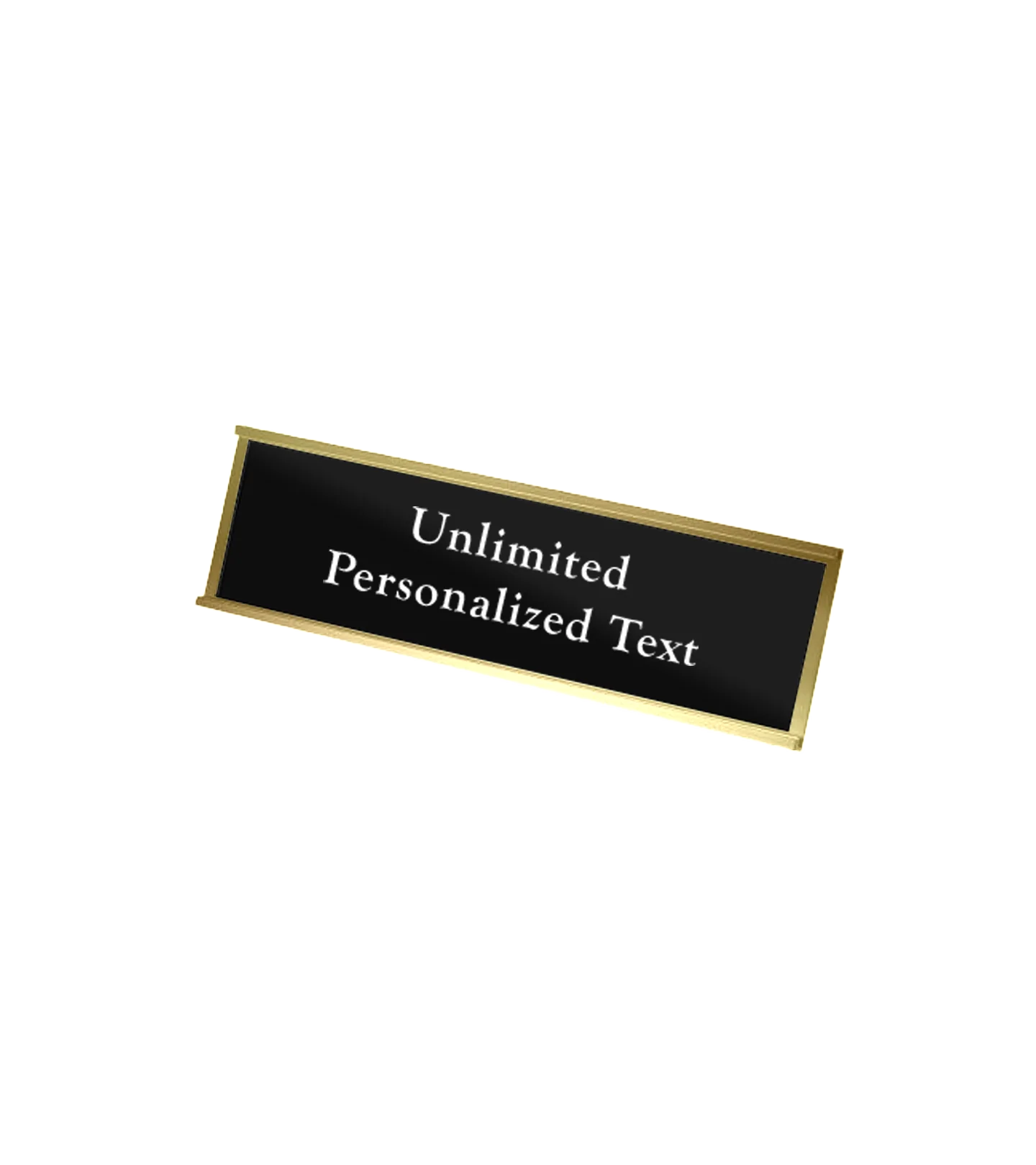 Gold Wall Mounted Name Plate Holder