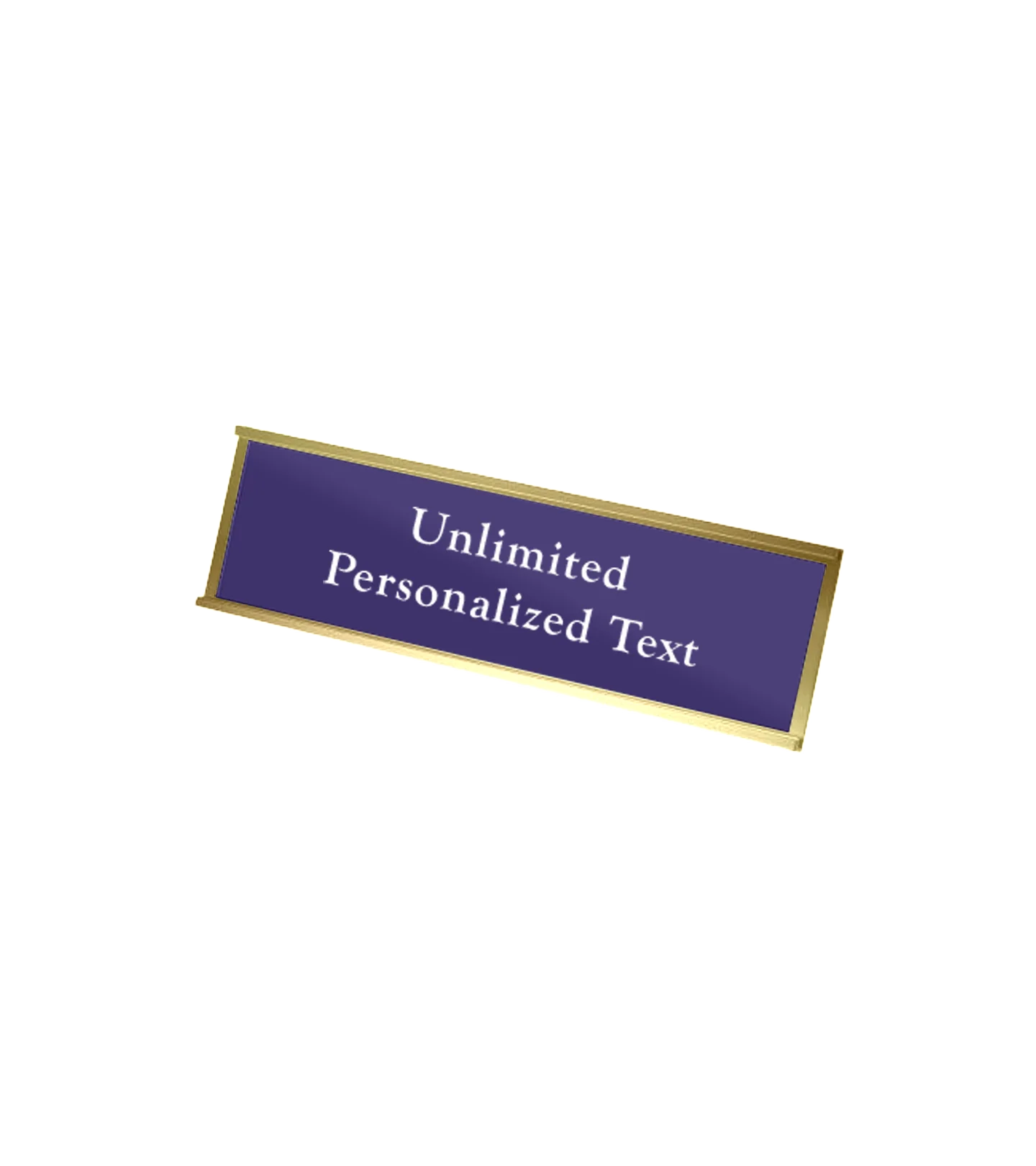 Gold Wall Mounted Name Plate Holder - Image 2