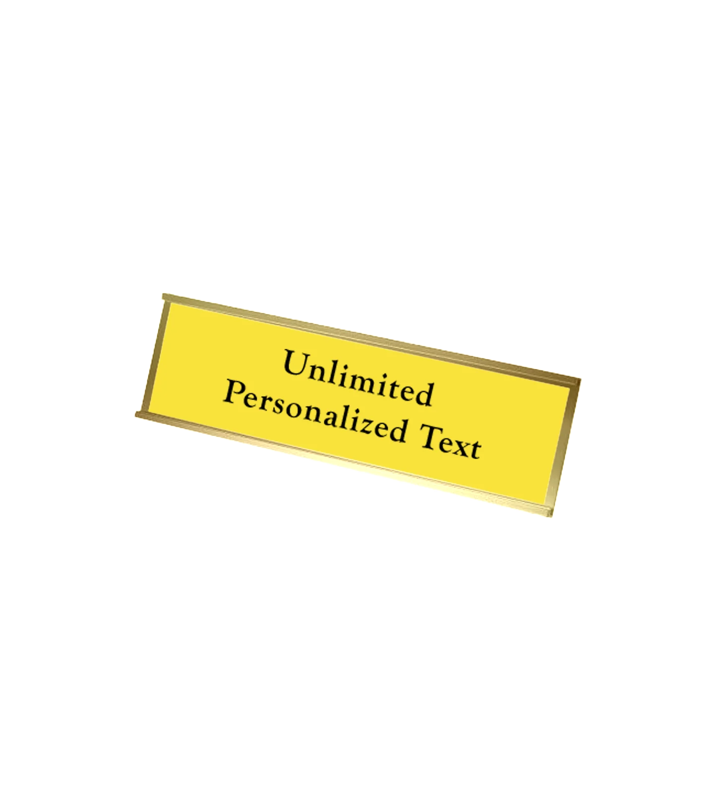 Gold Wall Mounted Name Plate Holder - Image 3