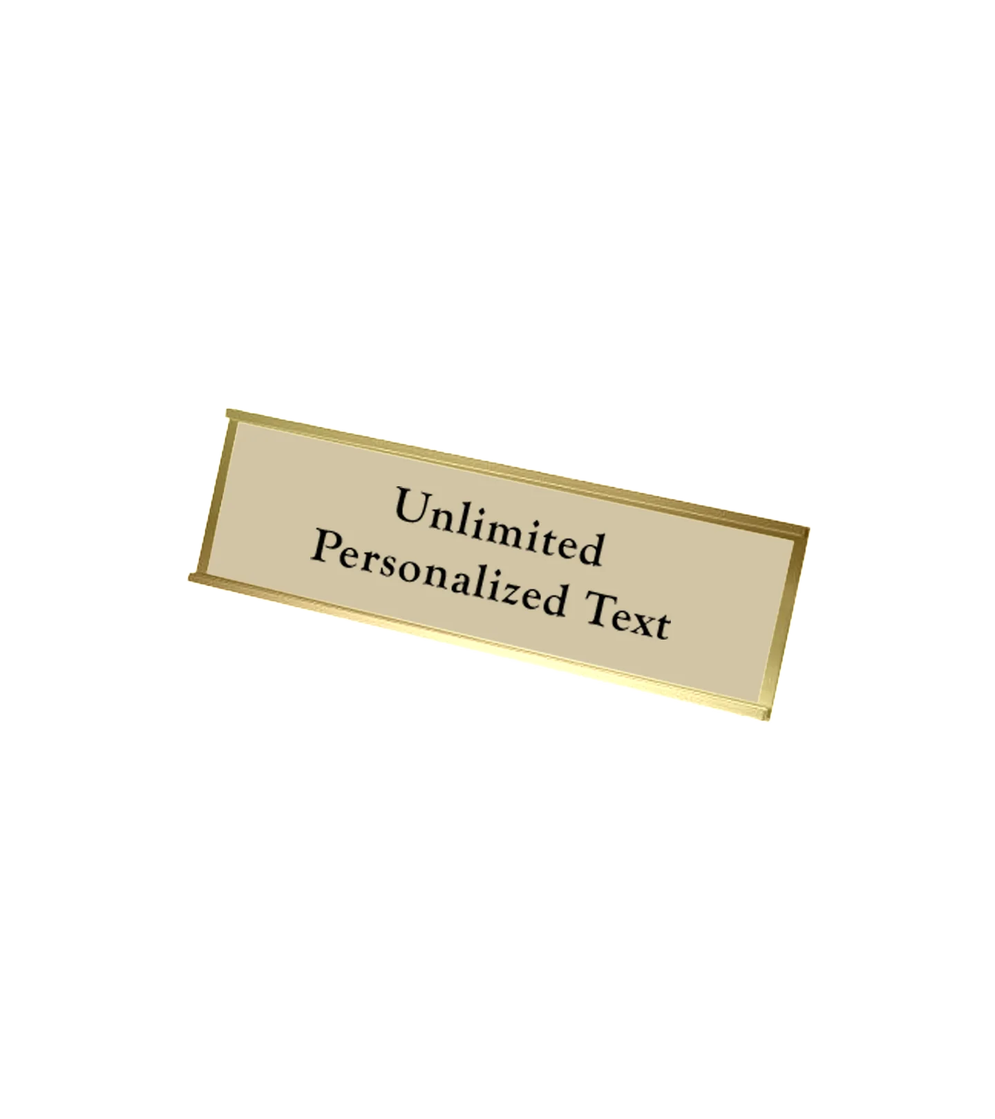 Gold Wall Mounted Name Plate Holder - Image 4
