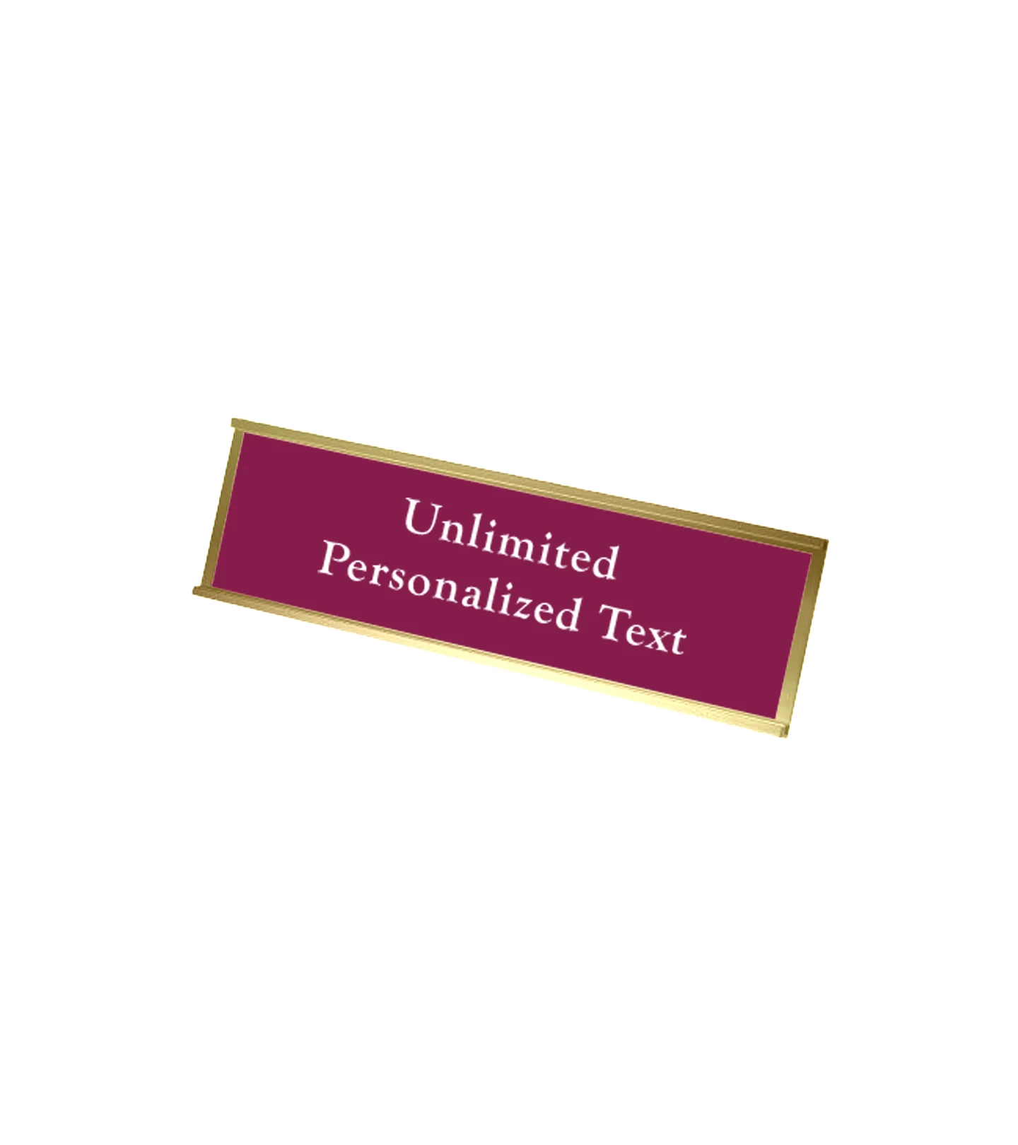 Gold Wall Mounted Name Plate Holder - Image 5