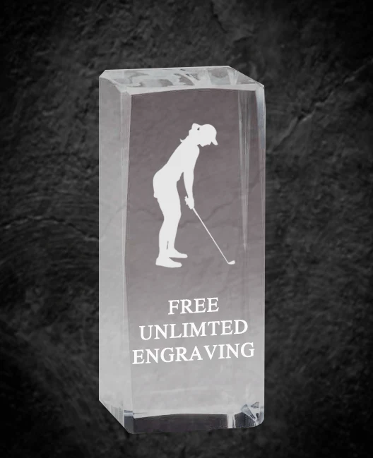 Golf Optical Crystal Award - Image 2