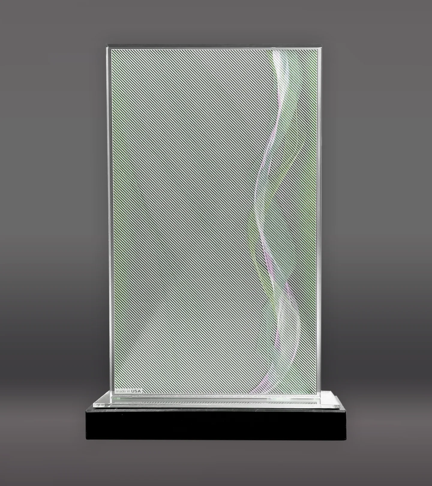 Green Illusion Acrylic Award - Image 3