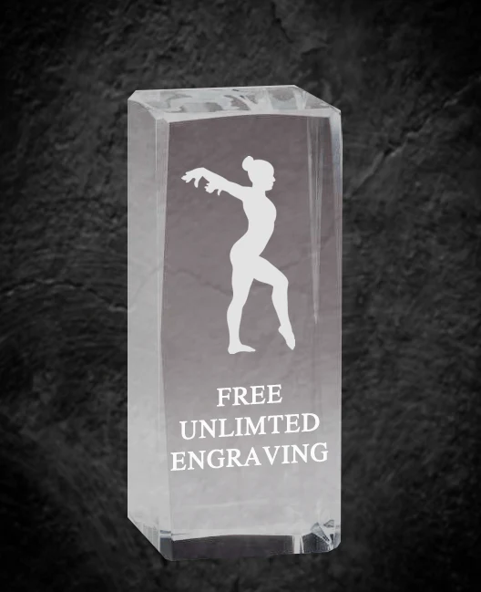 Gymnastics Optical Crystal Award