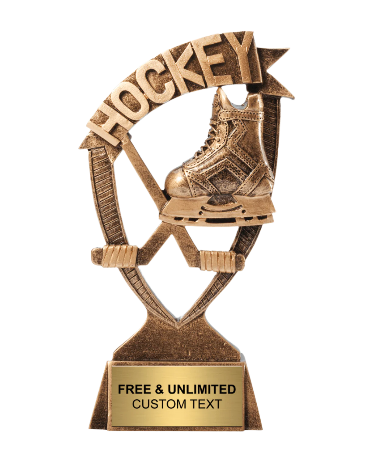 Hockey Ribbon Banner Trophy
