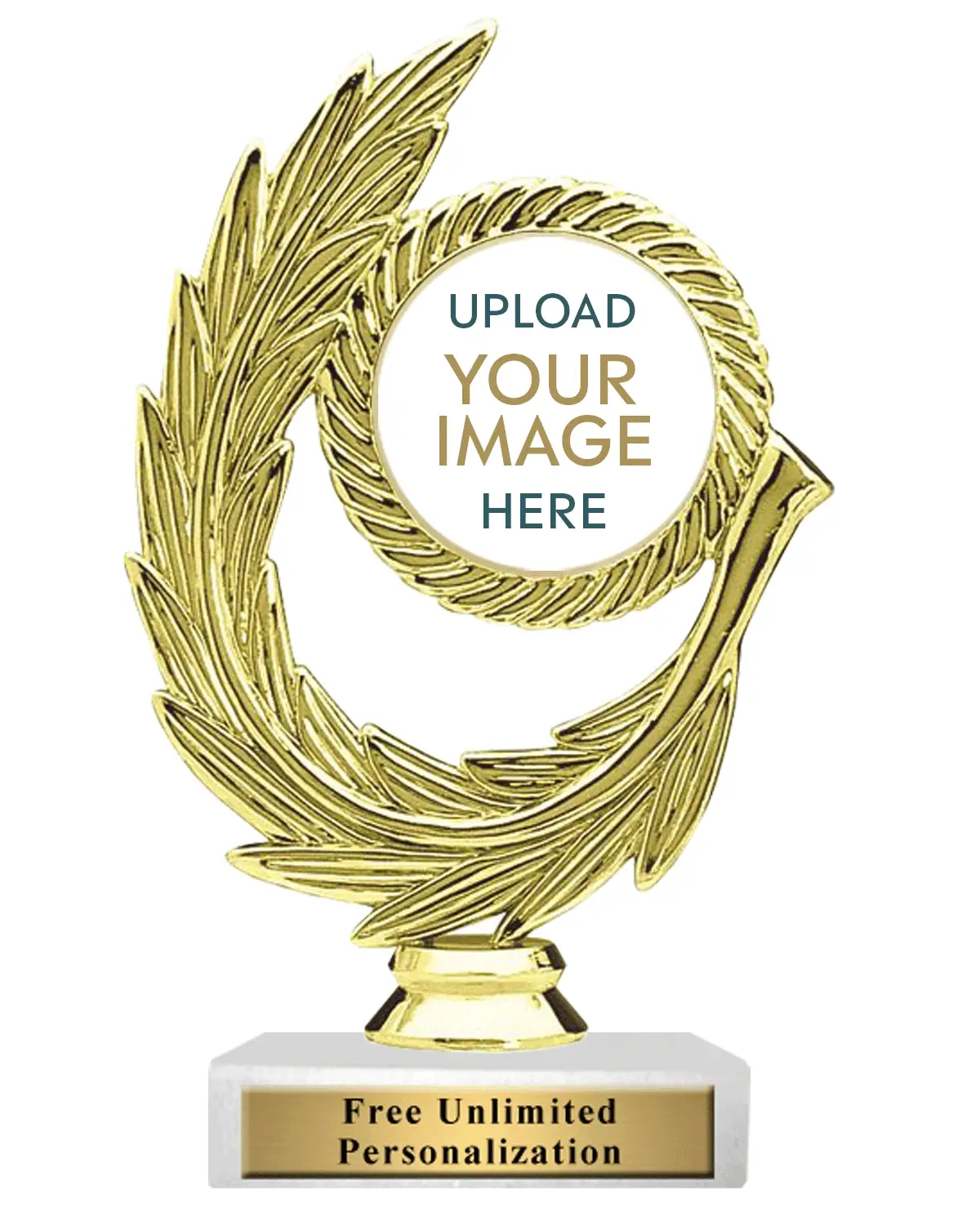 Honor Wreath Custom Insert Trophy