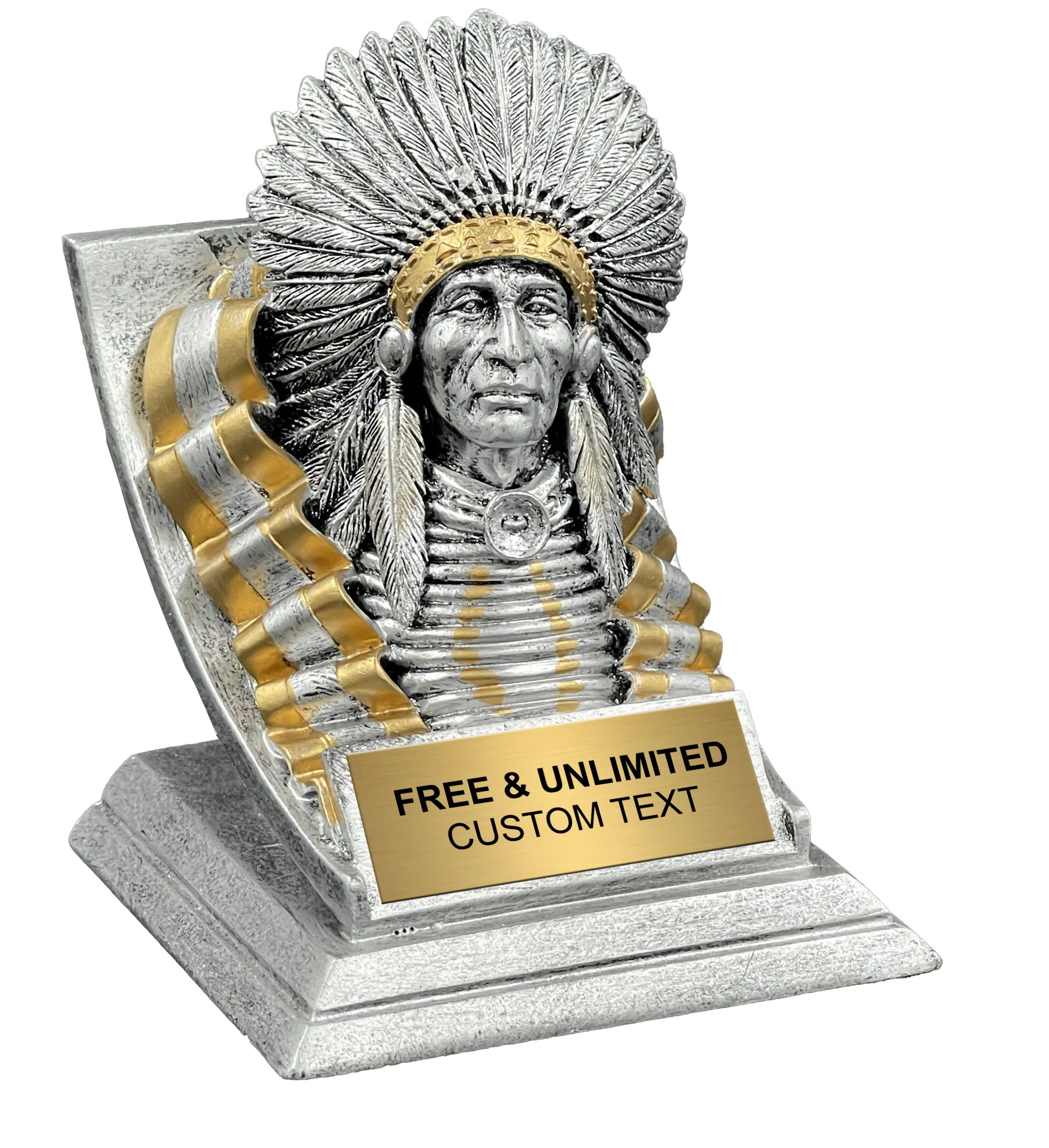 Indian Spirit Mascot Trophy