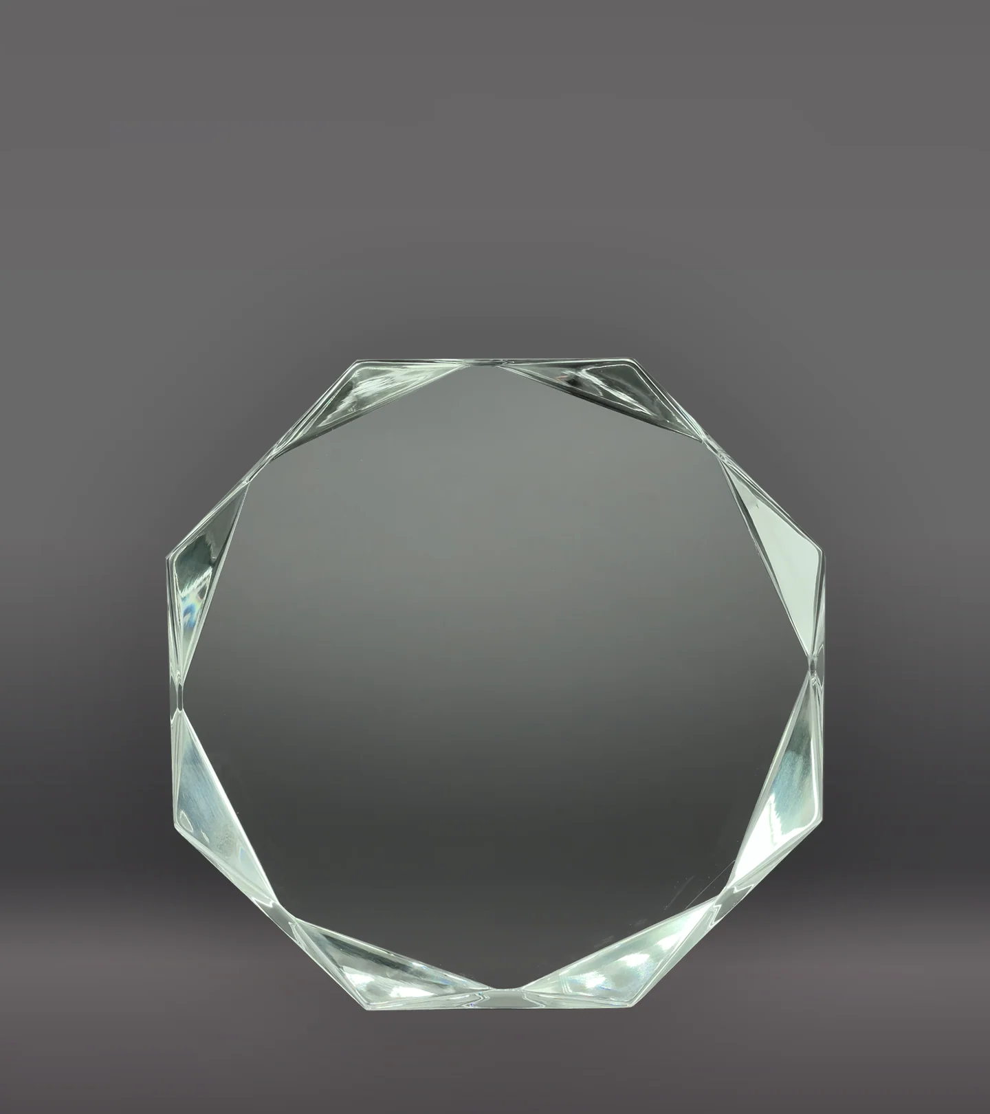 Jade Octagon Acrylic Award - Image 2