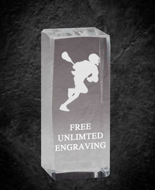 Lacrosse Optical Crystal Award