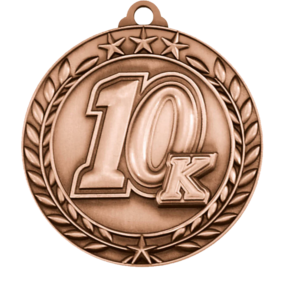 Large Star Wreath 10K Medal - Image 3