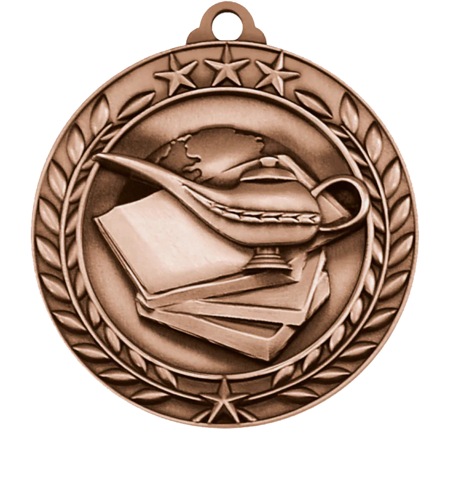 Large Star Wreath Academic Medal - Image 3
