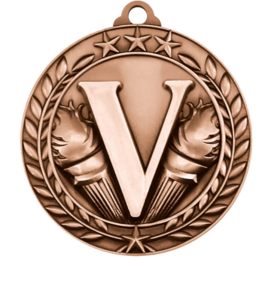 Large Star Wreath Victory Medal - Image 3