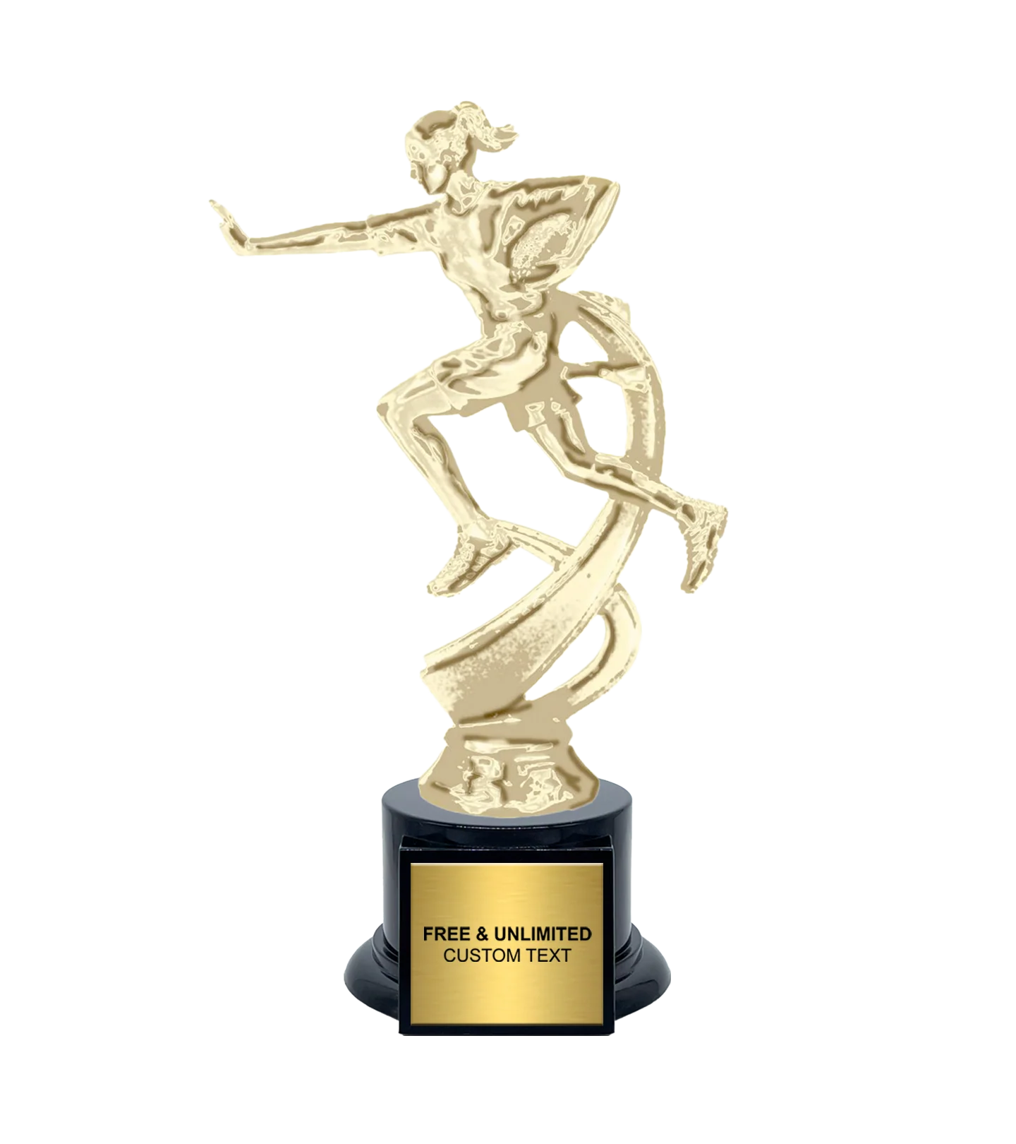 Motion Female Flag Football Trophy