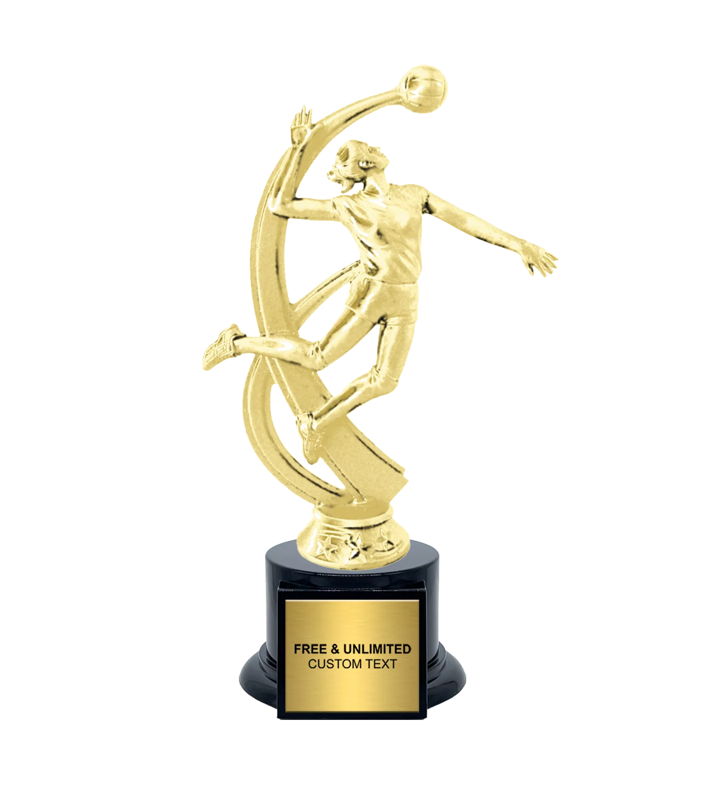 Motion Female Volleyball Trophies