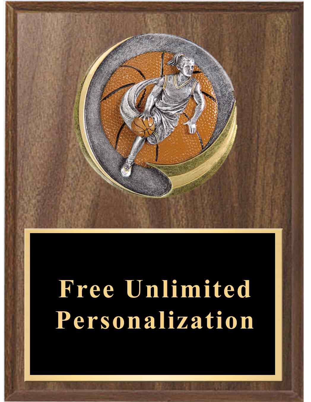 Motion Xtreme Girls Basketball Plaque - Image 2