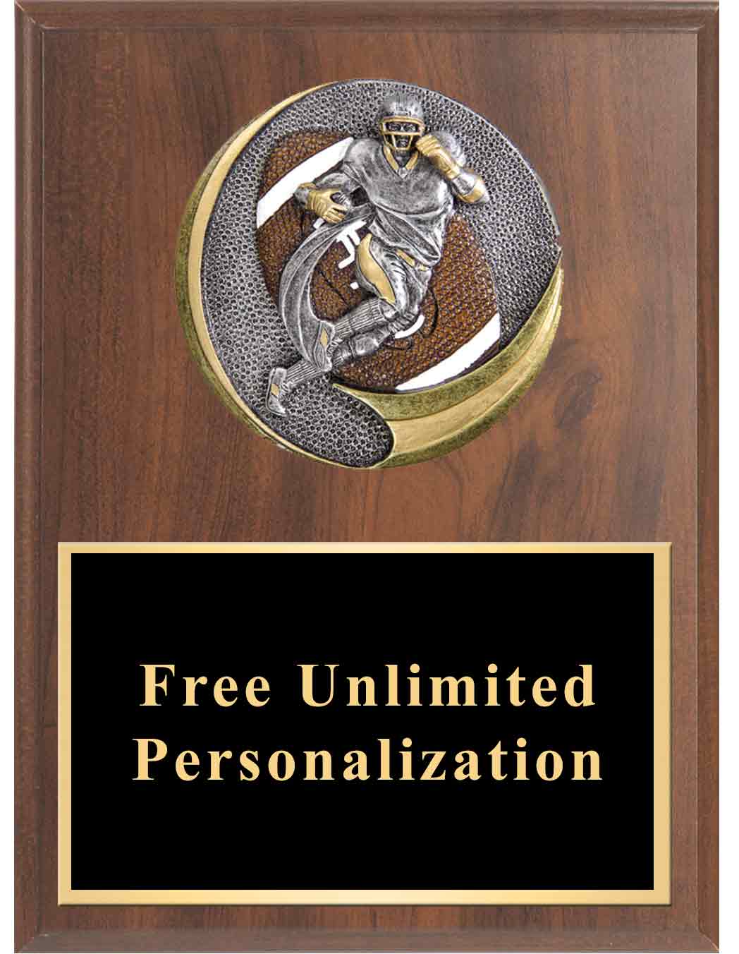 Motion Xtreme Football Plaque