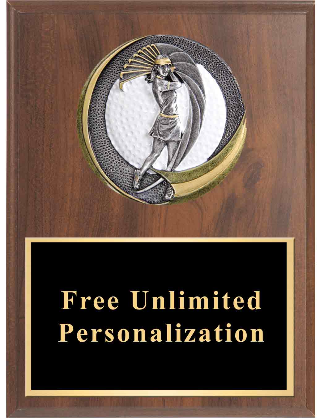 Motion Xtreme Golf Plaque - Female
