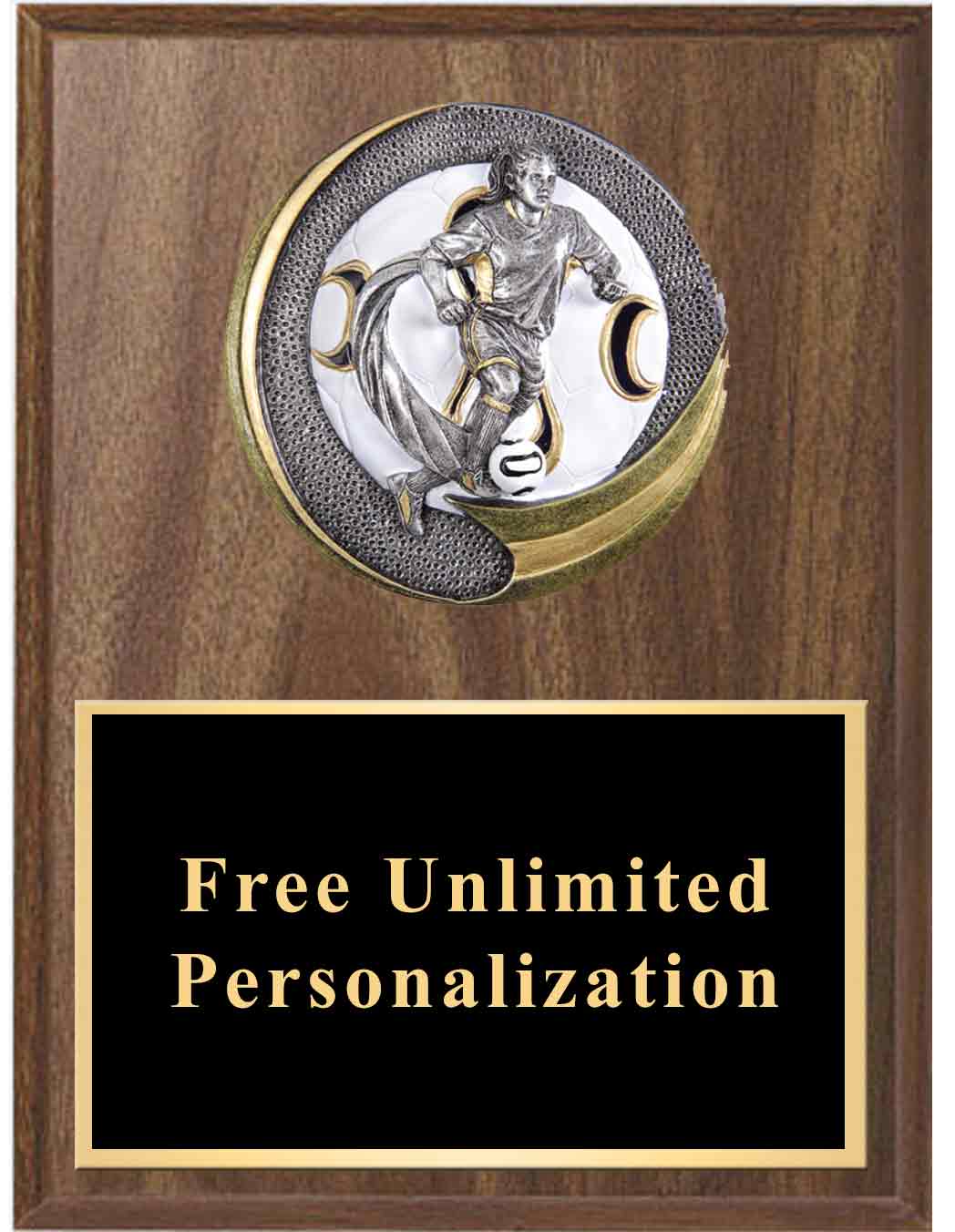 Motion Xtreme Soccer Plaque - Female - Image 2