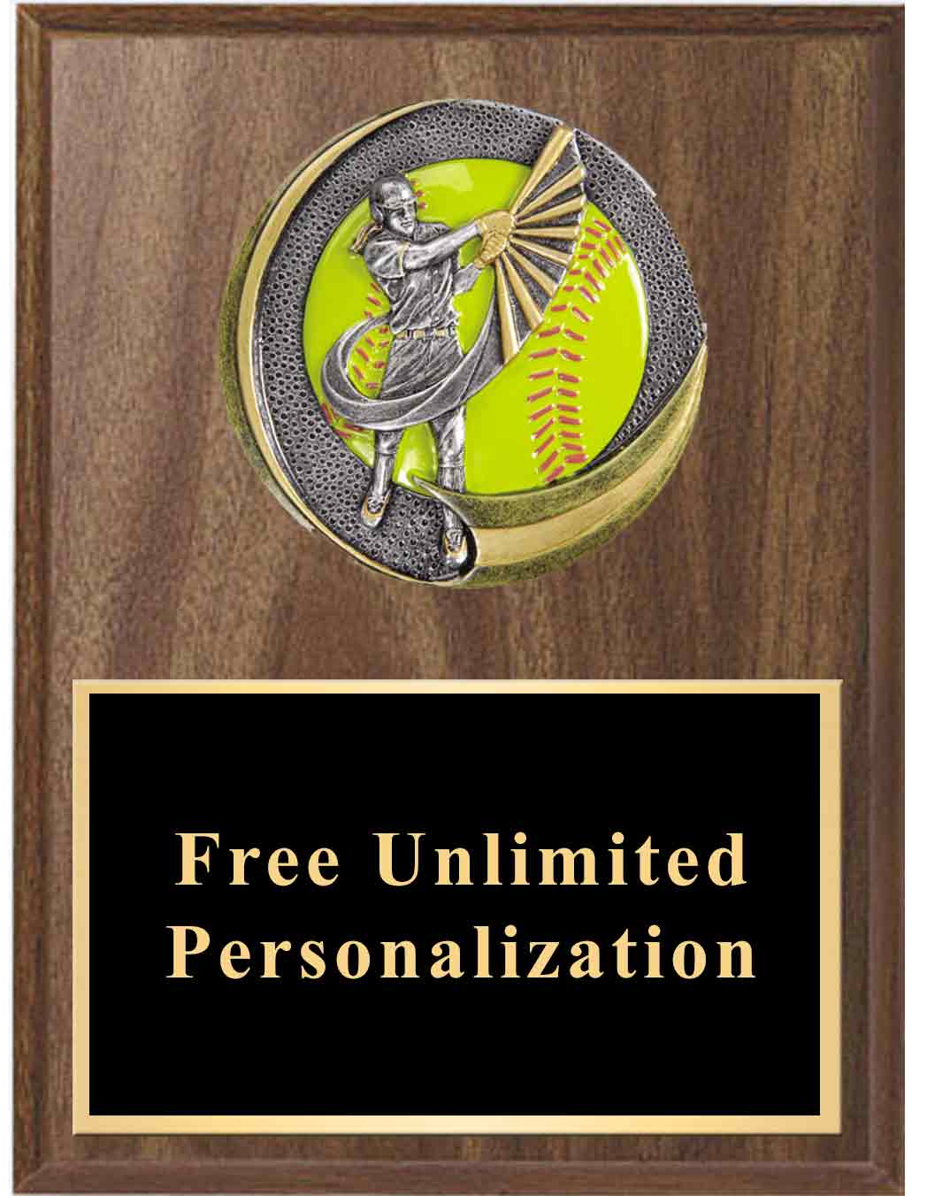 Motion Xtreme Softball Plaque - Image 2