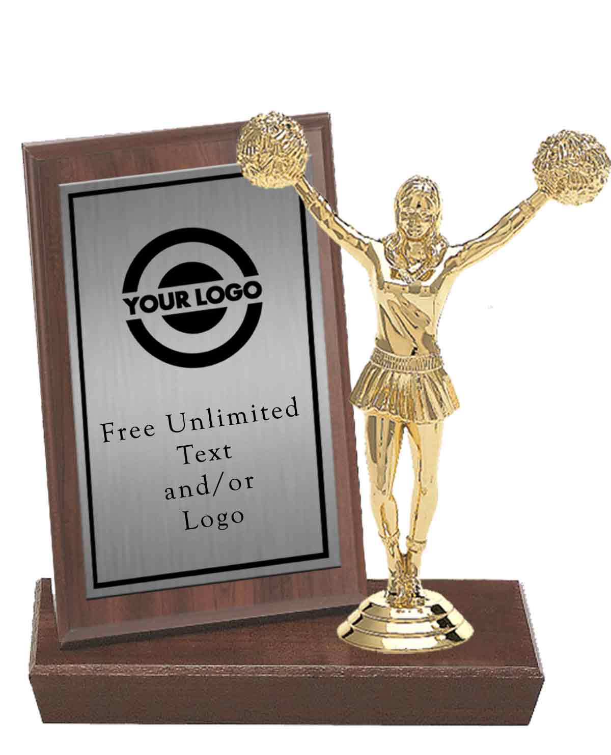 MVP Plaque with Cheer Figure - Image 2