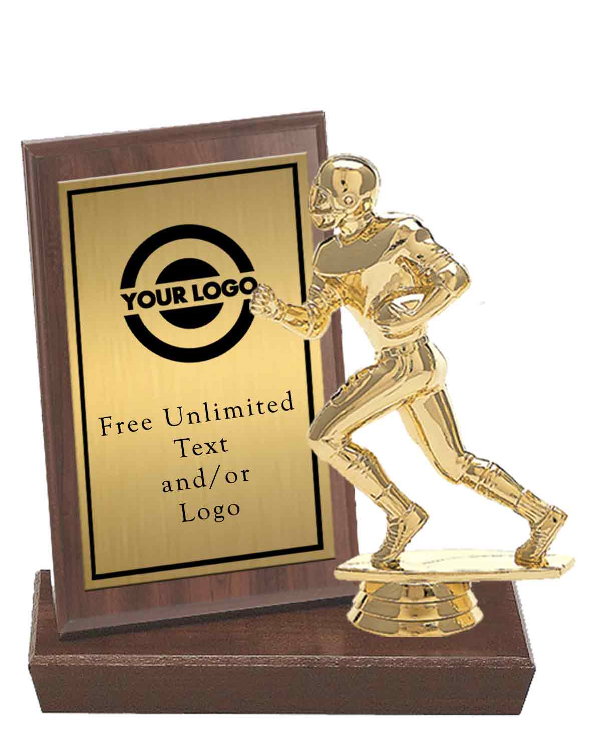 MVP Plaque with Football Figure