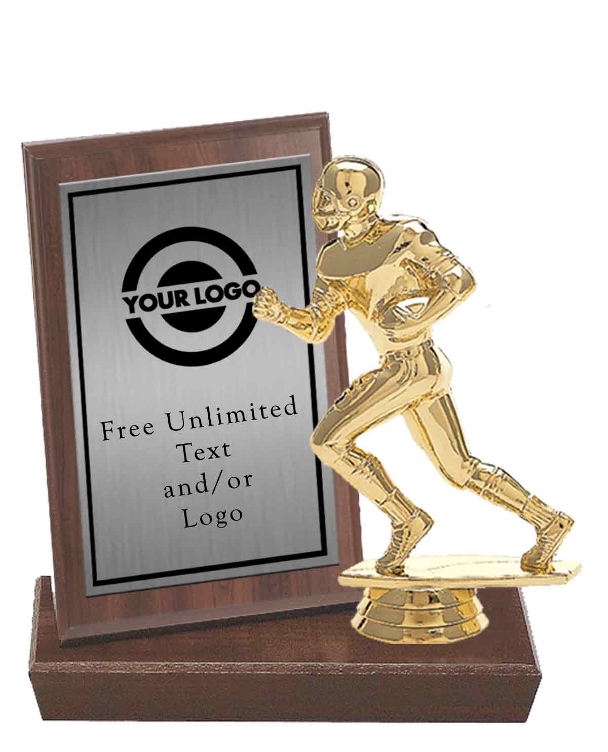 MVP Plaque with Football Figure - Image 2