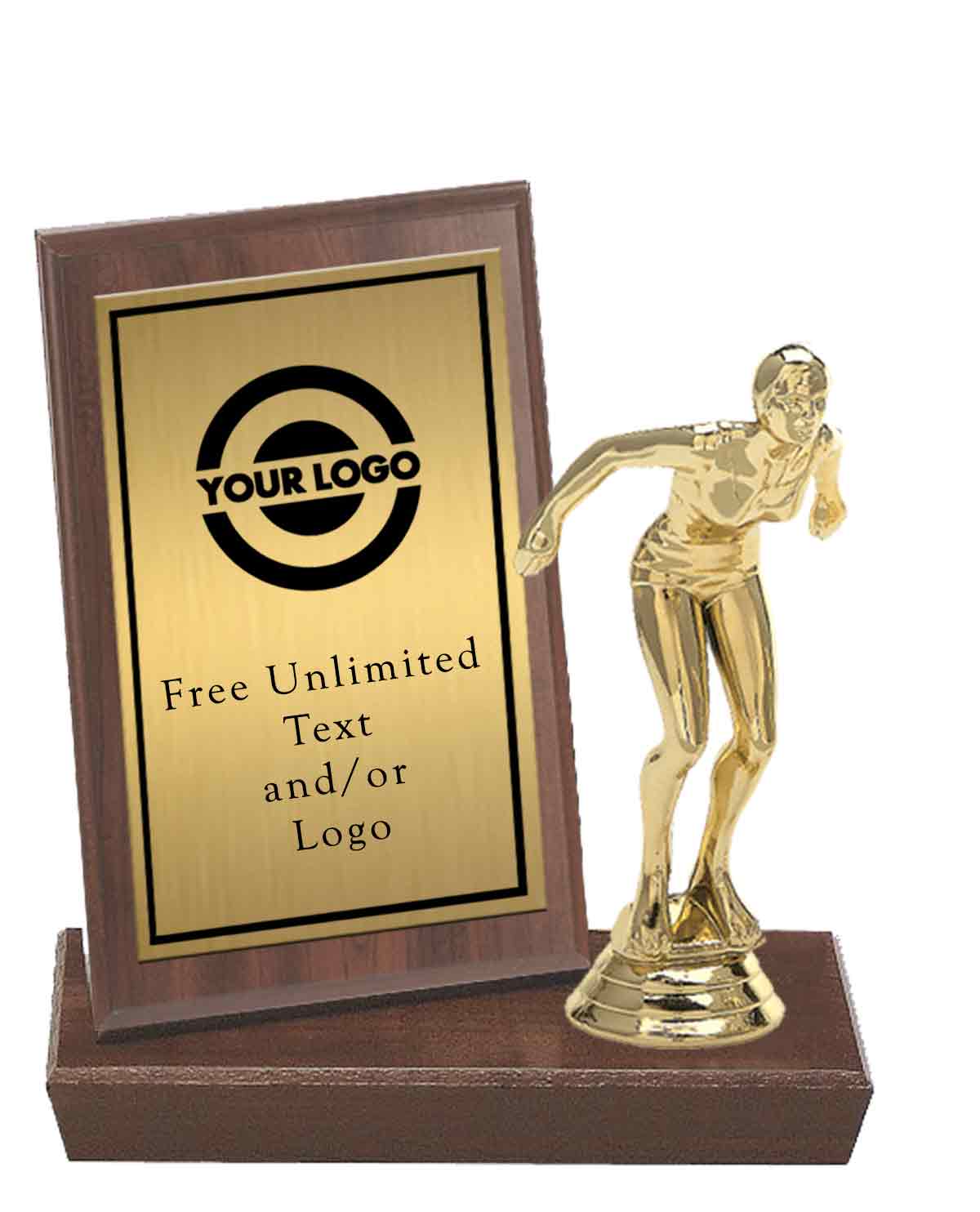 MVP Plaque with Swimming Figure