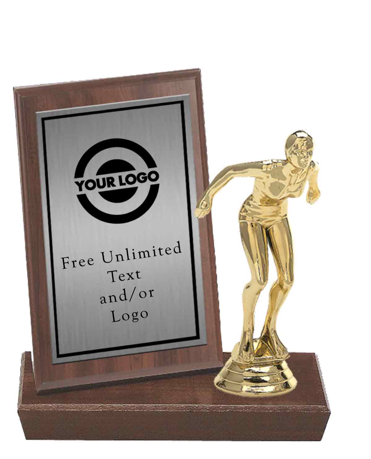 MVP Plaque with Swimming Figure - Image 2