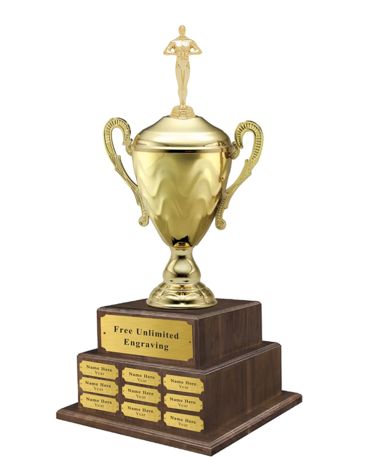 Perpetual Gold Metal Cup with Figure - Image 2