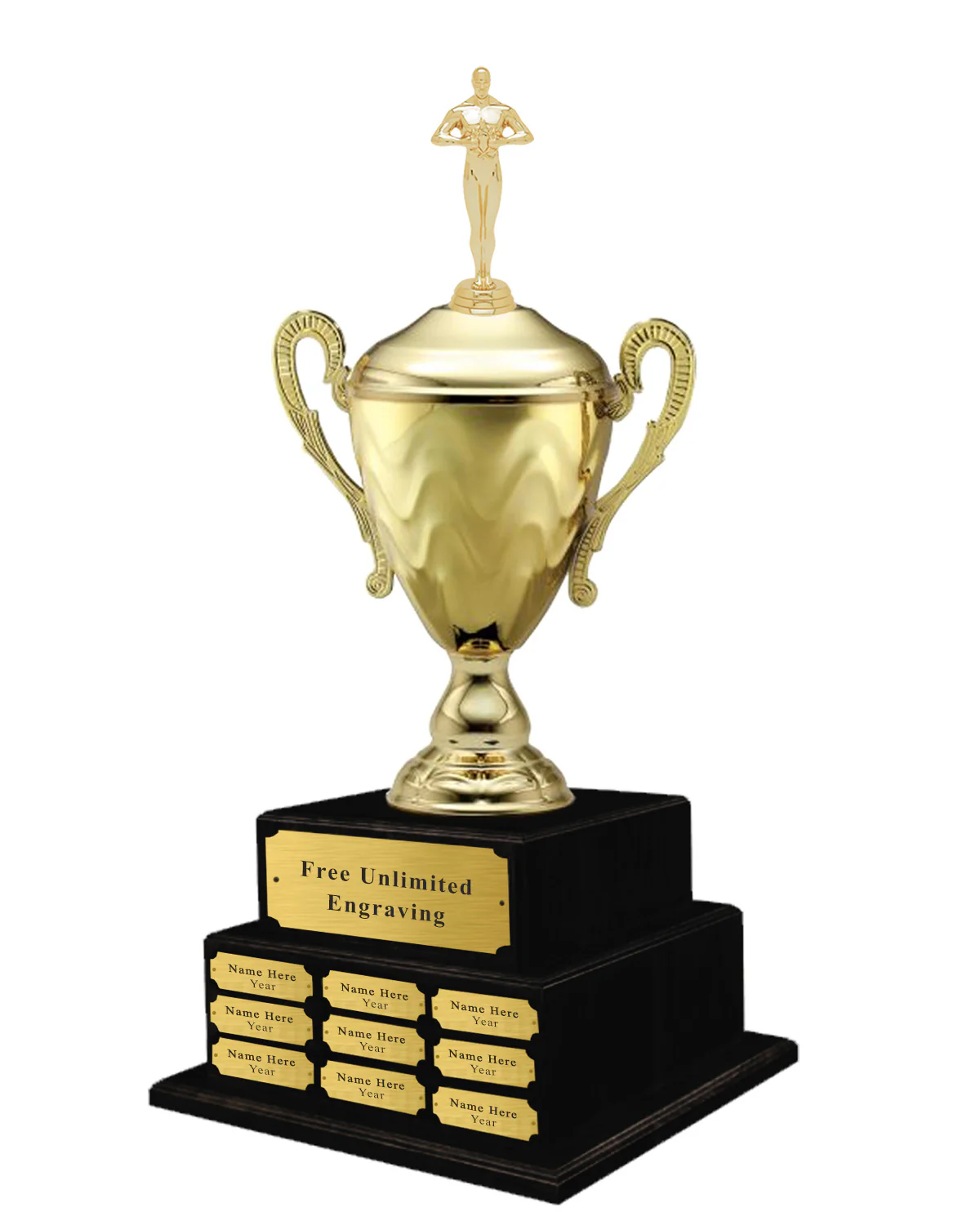 Perpetual Gold Metal Cup with Figure - Image 3
