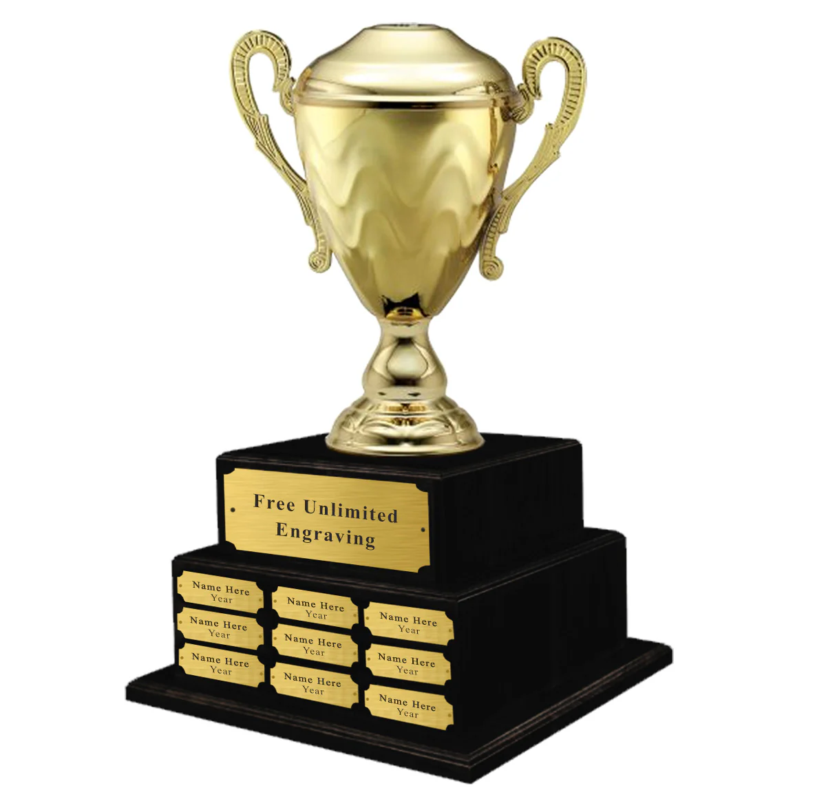 Perpetual Gold Metal Cup with Figure - Image 4