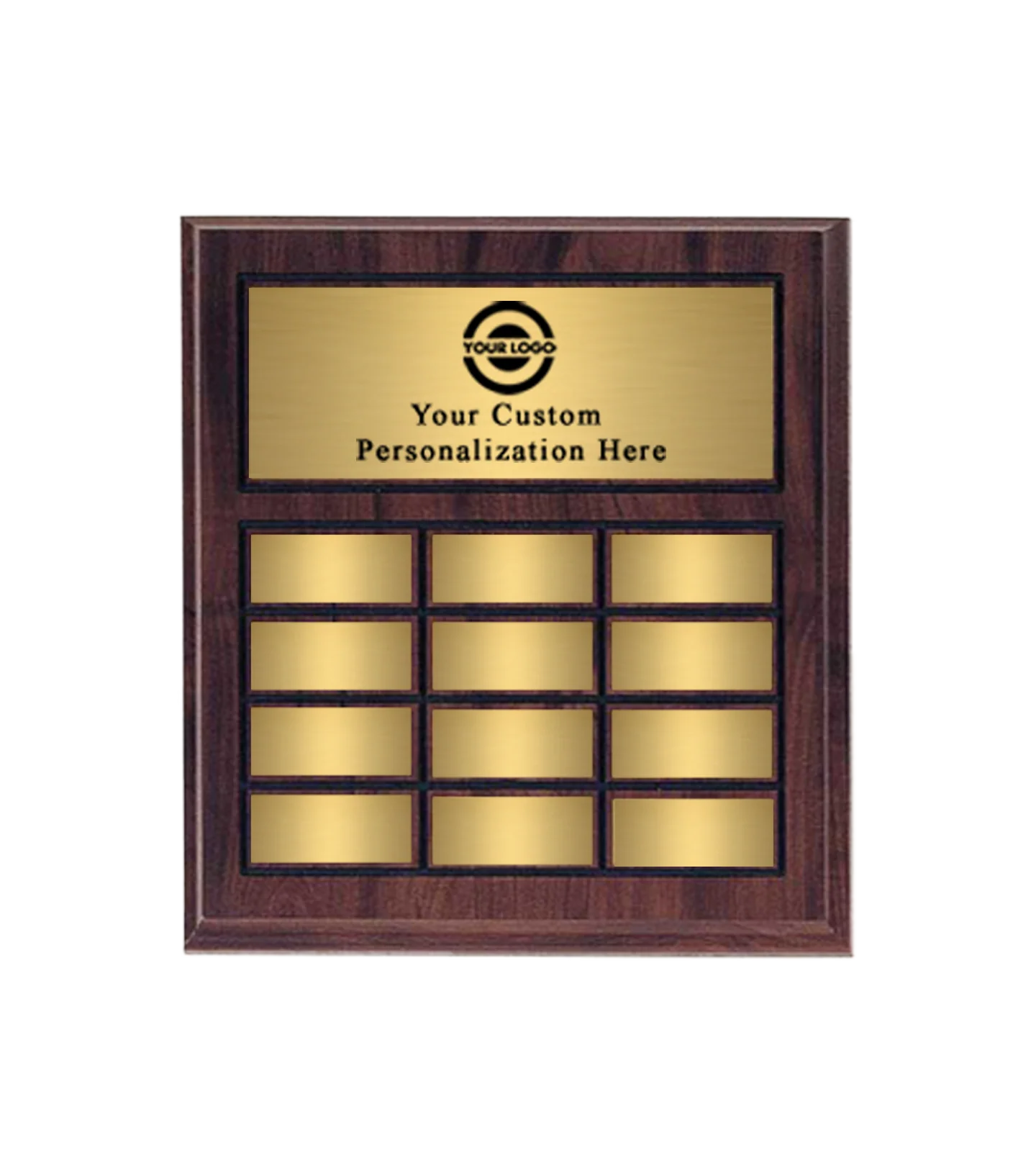 12 Plate Classic Perpetual Name Plaque