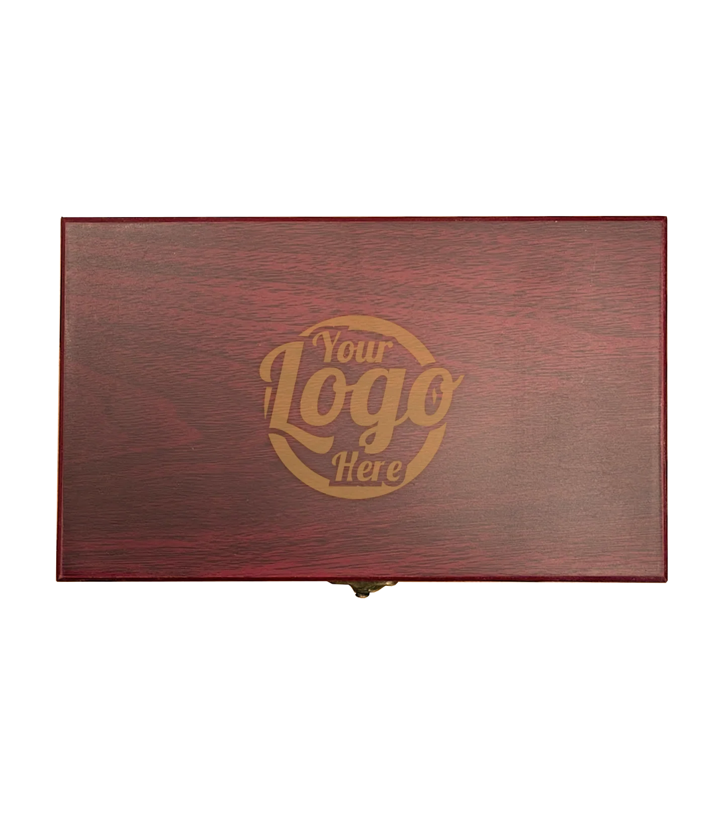 Personalized Rosewood Finish Card and Dice Set - Image 2