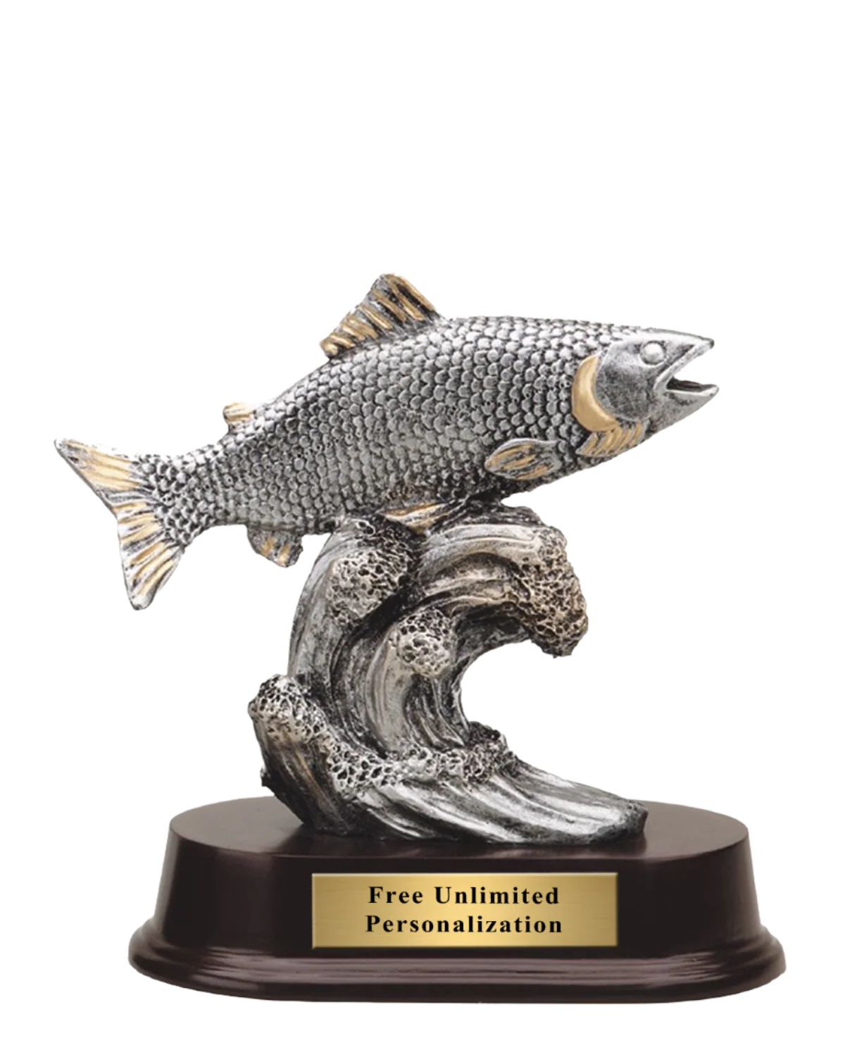 Pewter Fishing Trophy