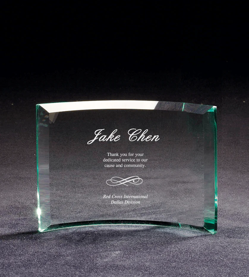 Premium Curved Glass Plaque Jade - Image 5