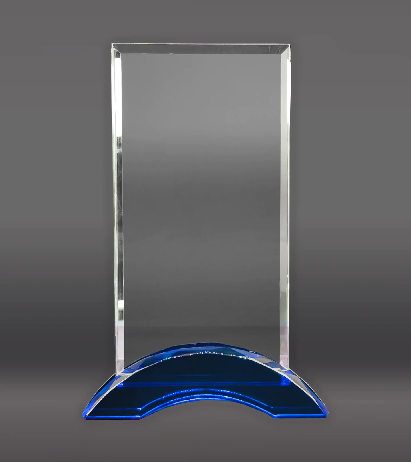 Rectangle Glass With Blue Base - Image 3