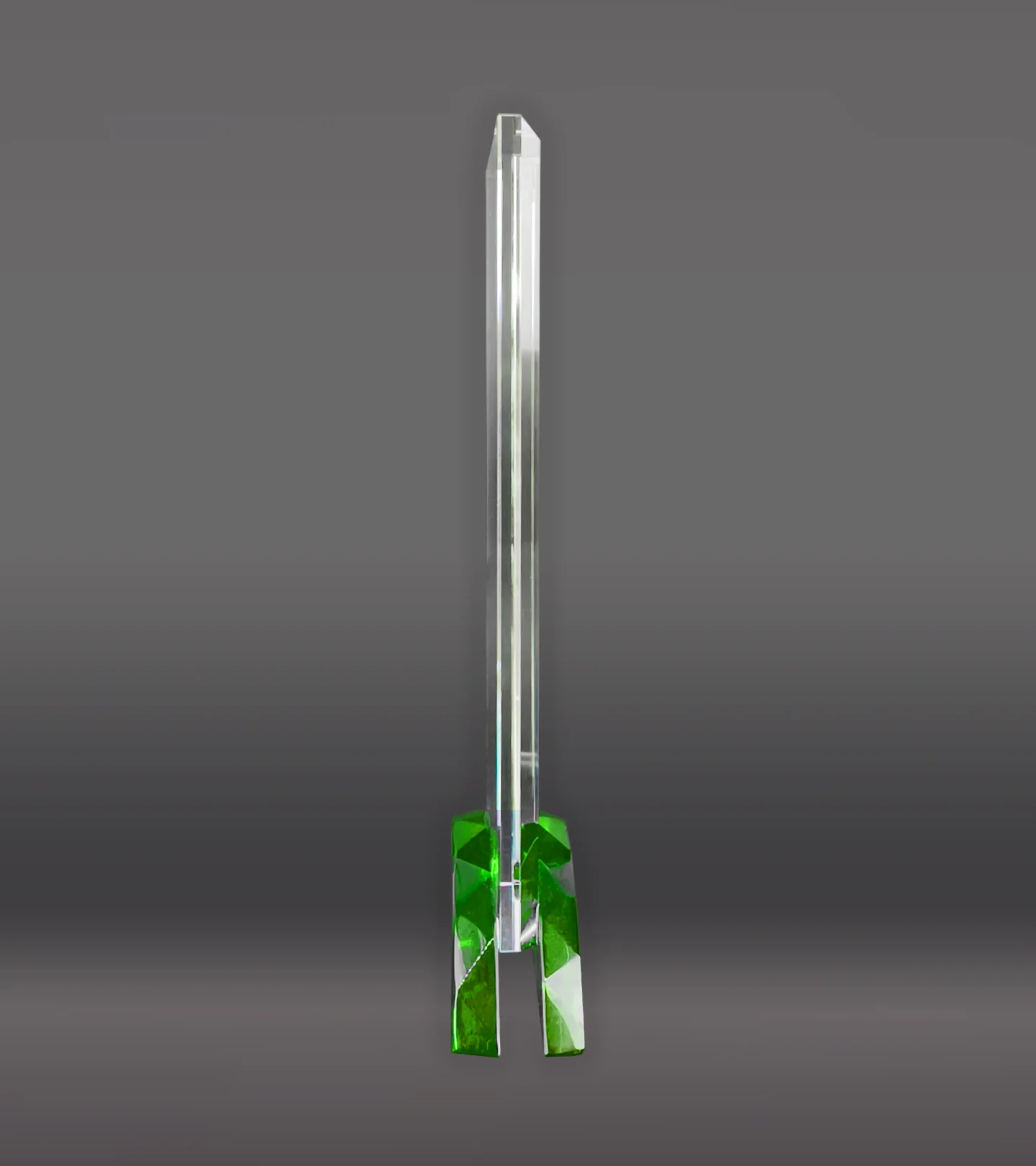 Rectangle Glass With Green Base - Image 2