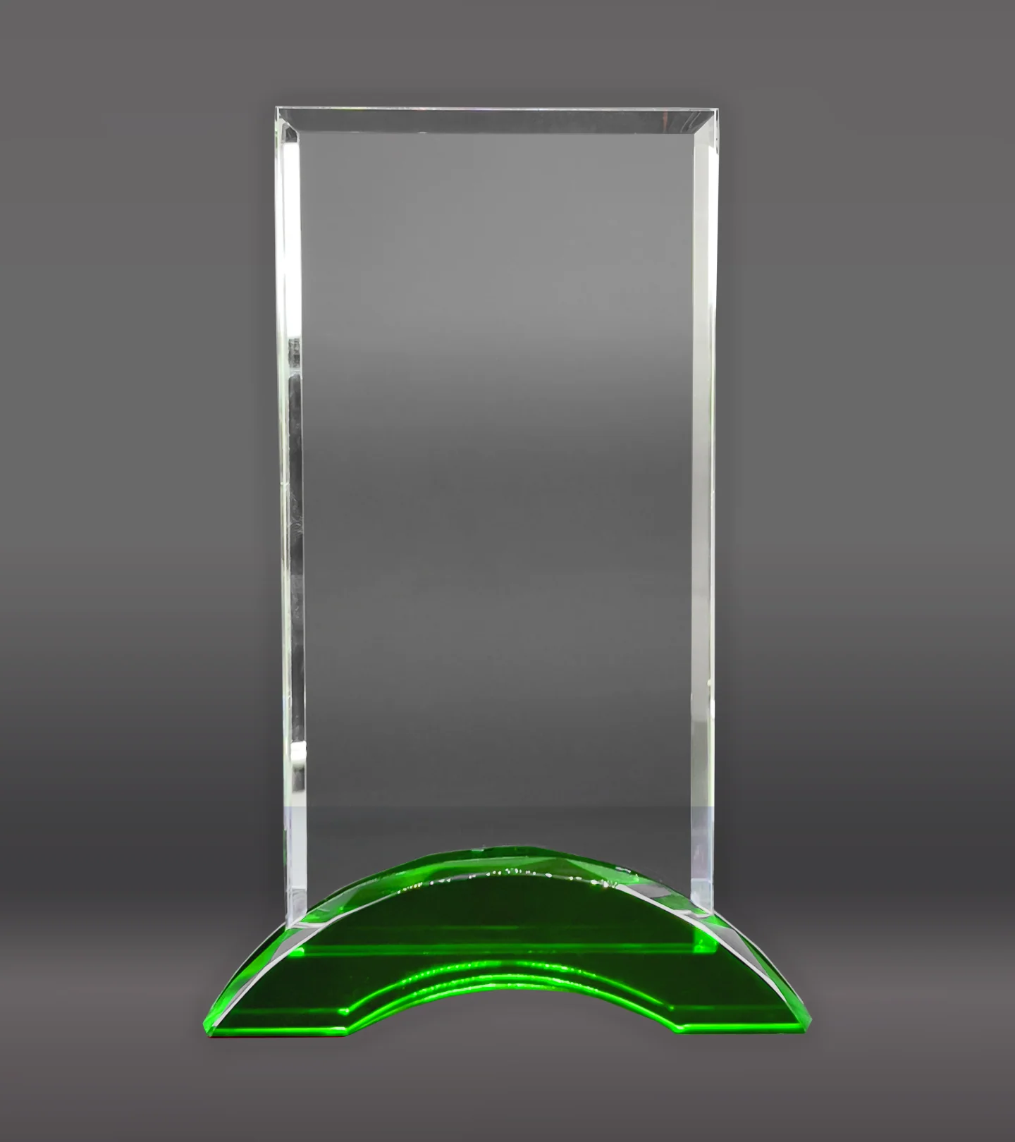 Rectangle Glass With Green Base - Image 3