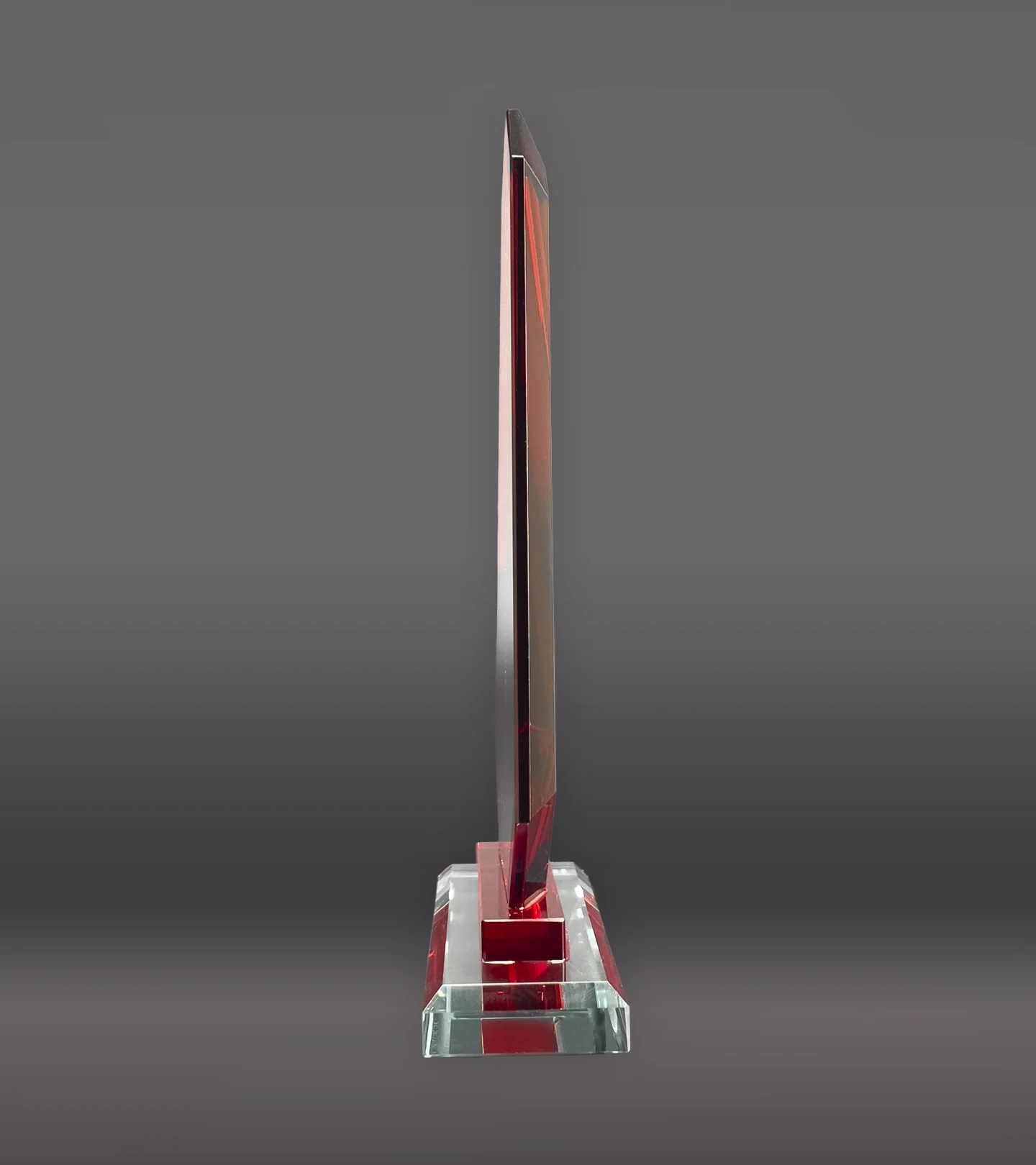 Red Trim Apex Crystal Award - Image 3