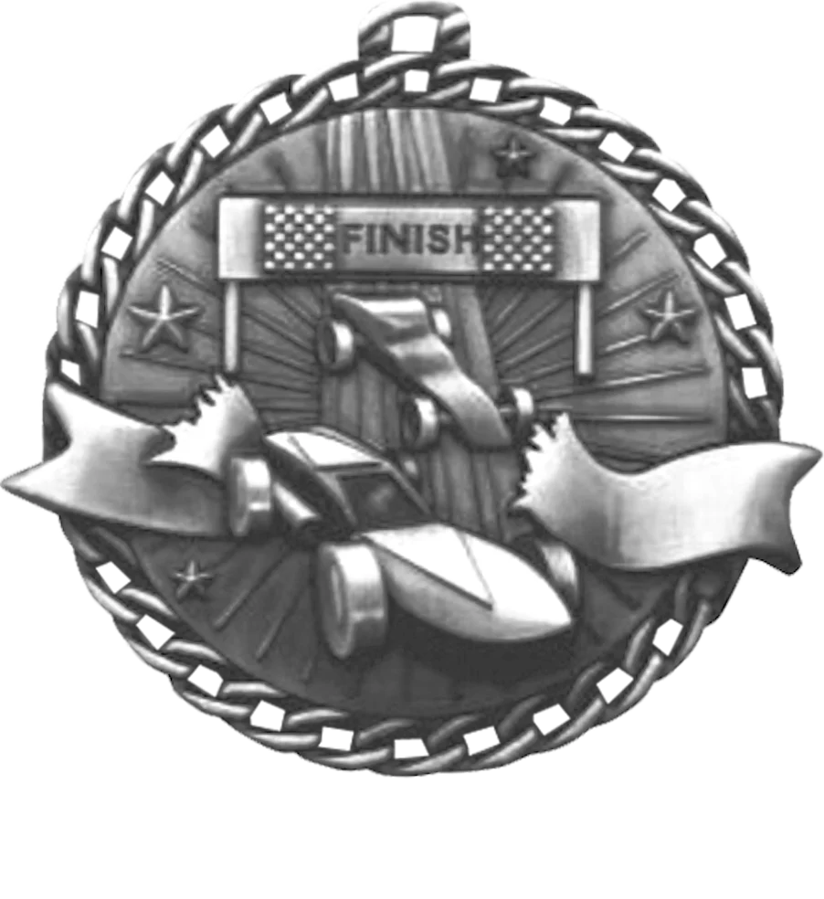 Ribbon Burst Derby Medal - Image 2