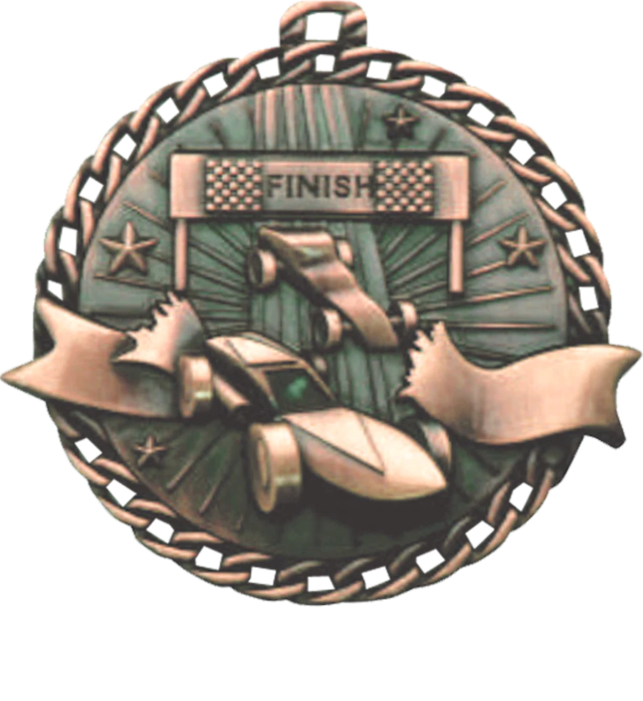 Ribbon Burst Derby Medal - Image 3