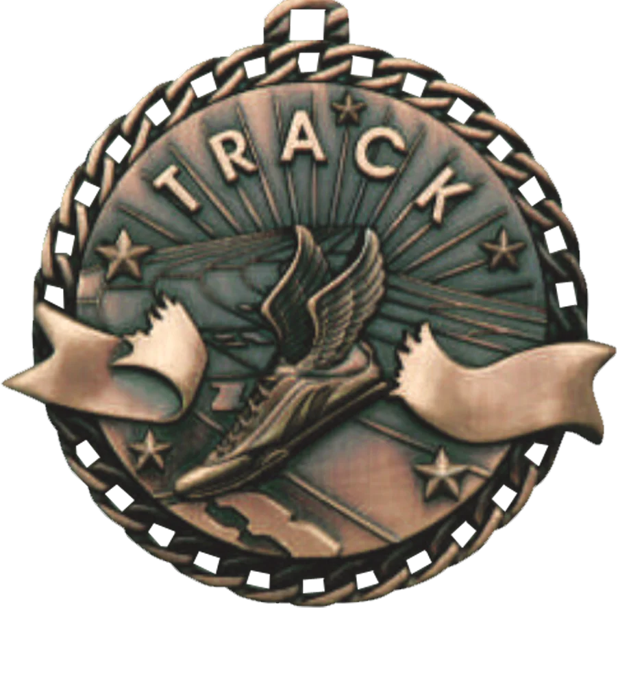 Ribbon Burst Track Medal - Image 3