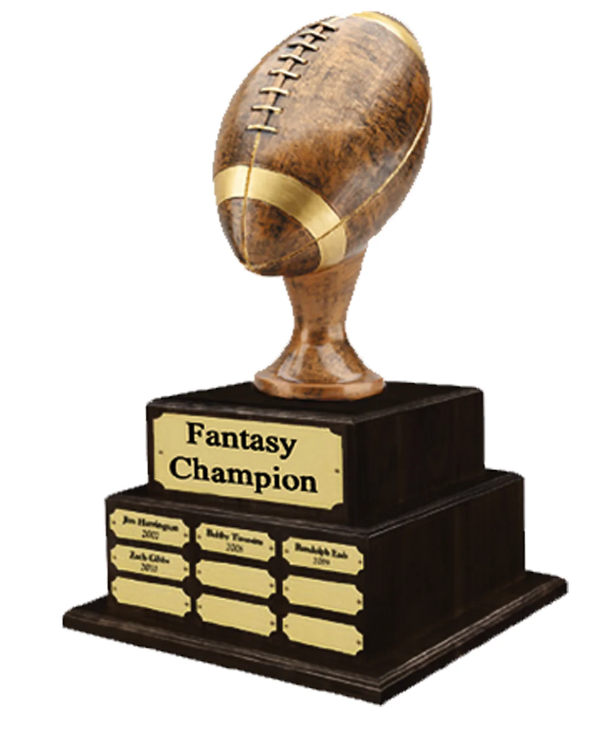 Rustic Champion Football Trophy on Perpetual Base - Image 2